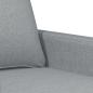 Preview: 2-Sitzer-Sofa Hellgrau 140 cm Stoff