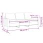 Preview: 3-Sitzer-Sofa Taupe 180 cm Stoff