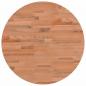 Preview: Tischplatte Ø50x2,5 cm Rund Massivholz Buche