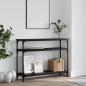 Preview: ARDEBO.de - Konsolentisch Schwarz 100x29x75 cm Holzwerkstoff