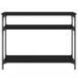 Preview: Konsolentisch Schwarz 100x29x75 cm Holzwerkstoff
