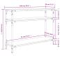 Preview: Konsolentisch Sonoma-Eiche 100x29x75 cm Holzwerkstoff