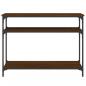 Preview: Konsolentisch Braun Eichen-Optik 100x29x75 cm Holzwerkstoff