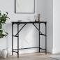 Preview: ARDEBO.de - Konsolentisch Schwarz 75x32x75 cm Holzwerkstoff