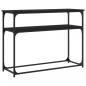 Preview: Konsolentisch Schwarz 100x35,5x75 cm Holzwerkstoff