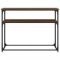 Preview: Konsolentisch Braun Eichen-Optik 100x35,5x75 cm Holzwerkstoff