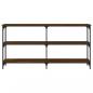 Preview: Konsolentisch Braun Eichen-Optik 150x29x75 cm Holzwerkstoff