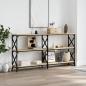 Preview: ARDEBO.de - Konsolentisch Sonoma-Eiche 156x28x80,5 cm Holzwerkstoff