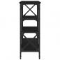 Preview: Konsolentisch Schwarz 150x29x76,5 cm Holzwerkstoff