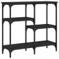 Preview: Konsolentisch Schwarz 80x29x75 cm Holzwerkstoff