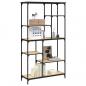 Preview: Bücherregal Sonoma-Eiche 99x35,5x176 cm Holzwerkstoff und Stahl