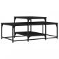 Preview: Couchtisch Schwarz 102x60x45 cm Holzwerkstoff