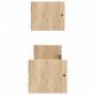 Preview: Wandregale mit Stangen 2 Stk. Sonoma-Eiche 60x16x14 cm