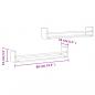 Preview: Wandregale mit Stangen 2 Stk. Braun Eichen-Optik 80x16x14 cm