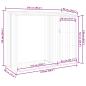Preview: Garten Brennholzlager Grau 245x98x159 cm Verzinkter Stahl