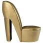 Preview: Stuhl in Stöckelschuh-Form Golden Kunstleder