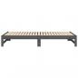 Preview: Tagesbett Ausziehbar Grau 2x(90x200) cm Massivholz Kiefer