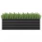Preview: ARDEBO.de - Garten-Hochbeet Anthrazit 160 x 40 x 45 cm Verzinkter Stahl