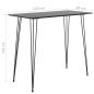 Preview: Bartisch Schwarz 120x60x105 cm