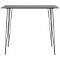 Preview: Bartisch Schwarz 120x60x105 cm