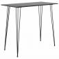 Preview: Bartisch Schwarz 120x60x105 cm