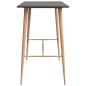 Preview: Bartisch Schwarz 120x60x105 cm