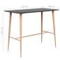 Preview: Bartisch Schwarz 120x60x105 cm