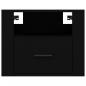 Preview: Wand-Nachttisch Schwarz 50x36x40 cm