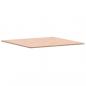 Preview: Tischplatte 90x90x1,5 cm Quadratisch Massivholz Buche