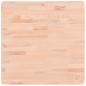 Preview: Tischplatte 60x60x2,5 cm Quadratisch Massivholz Buche