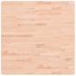 Preview: Tischplatte 80x80x2,5 cm Quadratisch Massivholz Buche
