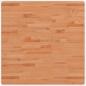 Preview: Tischplatte 80x80x1,5 cm Quadratisch Massivholz Buche