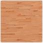 Preview: Tischplatte 80x80x2,5 cm Quadratisch Massivholz Buche