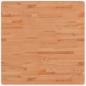 Preview: Tischplatte 80x80x4 cm Quadratisch Massivholz Buche