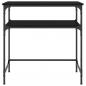 Preview: Konsolentisch Schwarz 75x35,5x75 cm Holzwerkstoff