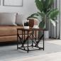 Preview: ARDEBO.de - Couchtisch Braun Eichen-Optik 45x45x47,5 cm Holzwerkstoff