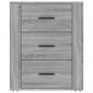 Preview: Nachttisch Grau Sonoma 50x36x60 cm Holzwerkstoff
