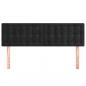 Preview: Kopfteile 2 Stk. Schwarz 72x5x78/88 cm Samt