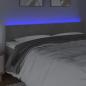 Preview: LED Kopfteil Hellgrau 160x5x78/88 cm Samt
