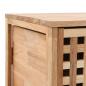 Preview: Badschrank 41x41x91 cm Massivholz Walnuss
