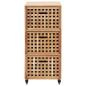 Preview: Badschrank 41x41x91 cm Massivholz Walnuss