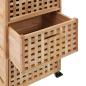 Preview: Badschrank 41x41x91 cm Massivholz Walnuss