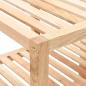 Preview: Badregal Massivholz Walnuss 100x40x65 cm