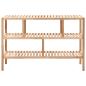 Preview: Badregal Massivholz Walnuss 100x40x65 cm