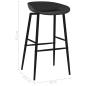 Preview: Barhocker 2 Stk. Schwarz