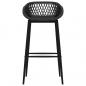 Preview: Barhocker 2 Stk. Schwarz