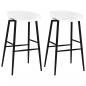 Preview: ARDEBO.de - Barhocker 2 Stk. Weiß