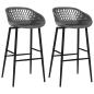 Preview: Barhocker 2 Stk. Grau