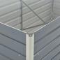 Preview: Hochbeet 160 x 80 x 45 cm Verzinkter Stahl Grau