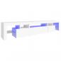 Preview: TV-Schrank mit LED-Leuchten Weiß 215x36,5x40 cm